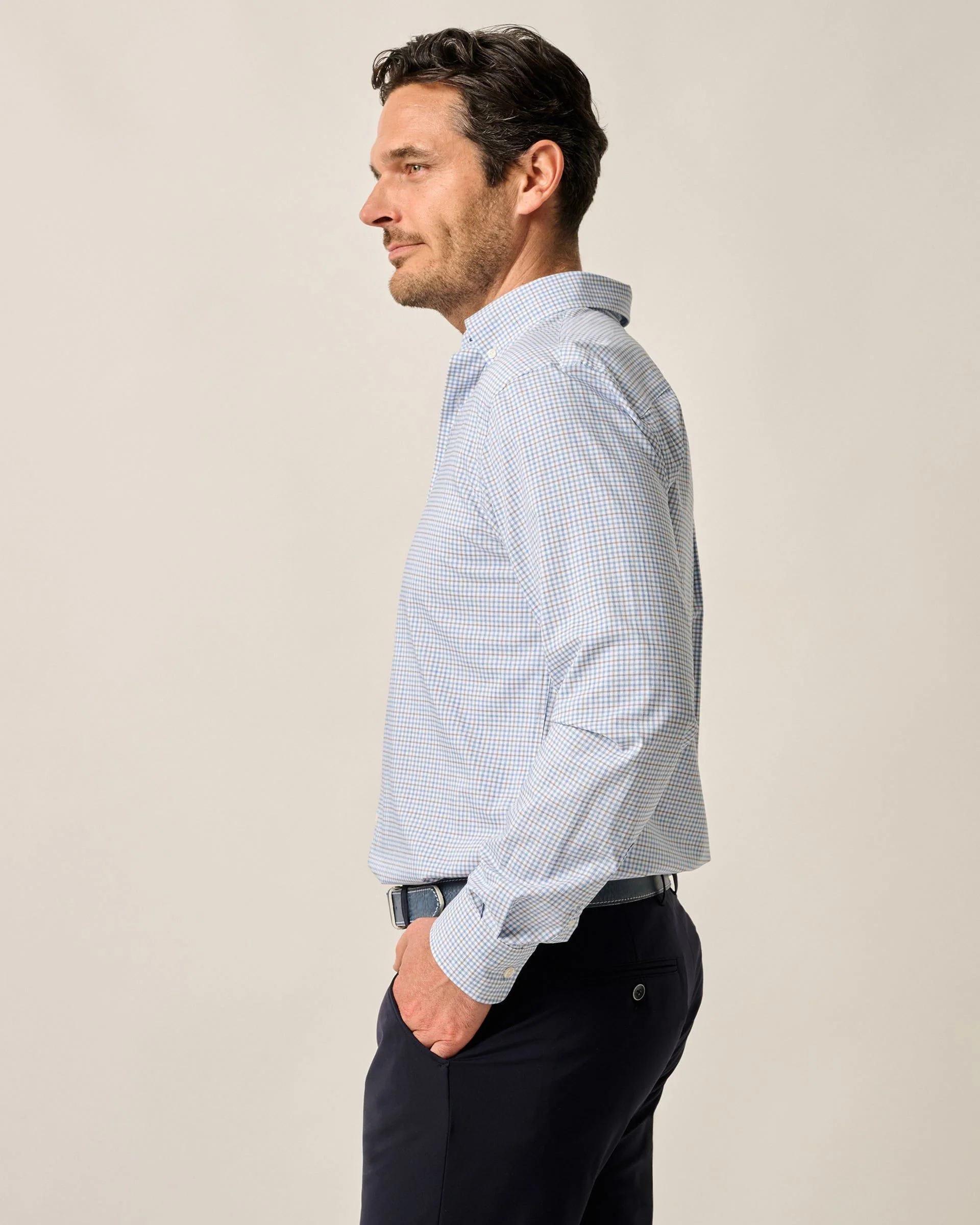 Everyday Performance Button Down Shirt - Koby Mini Pane - Image 17