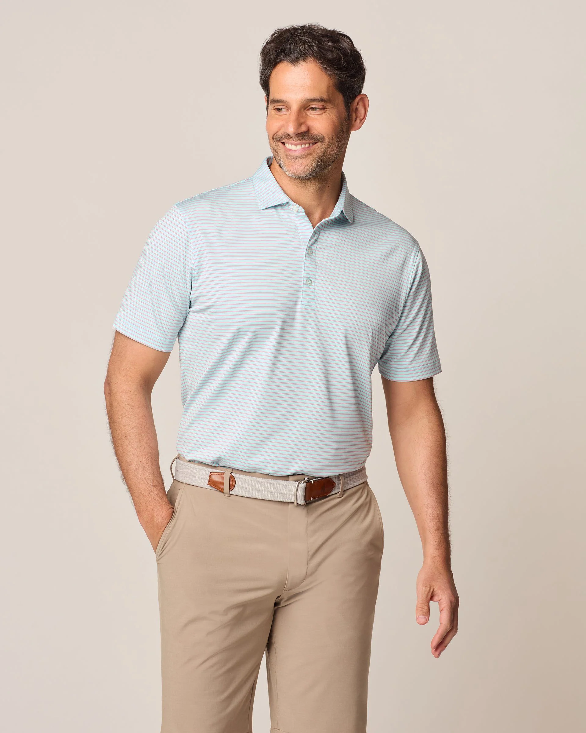 Performance Jersey Polo - Michael Stripe - Image 8